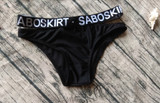 Letter Bandage Bikini Set Padded Swimsuit