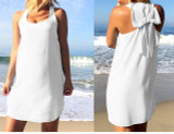 Rosette Chiffon Summer Mini Dress