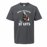 "Easily Distracted By Cats" T-Shirt