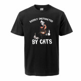 "Easily Distracted By Cats" T-Shirt