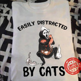 "Easily Distracted By Cats" T-Shirt