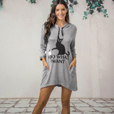 "I Do What I Want" Cat Ears Hoodie