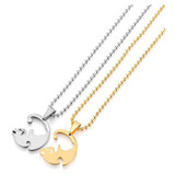 Yin Yang Cat Necklace
