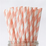25pcs Metallic Paper Straws