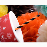 25pcs Metallic Paper Straws