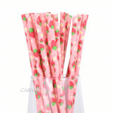 25pcs Metallic Paper Straws