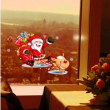 Santa Claus Christmas Window Removable Wall Stickers Santa Claus Christmas Window Removable Wall Stickers