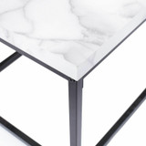 Modern Rectangular Cocktail Coffee Table Metal Frame