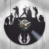 Star Wars Vinyl Record Clock, Wall Decor, Darth Vader, Yoda, Luke Skywalker