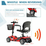 FOLD AND TRAVEL Electric 4 Wheel Mobility Scooter