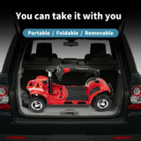 FOLD AND TRAVEL Electric 4 Wheel Mobility Scooter