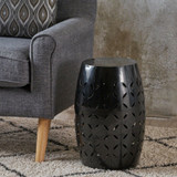 Indoor Lace Cut Iron Accent Table