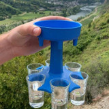 6 Shot Glass Dispenser Holder Pourer Xmas Drinking Game Liquor & Beer Dispensers 6 Shot Glass Dispenser Holder Pourer Xmas Drinking Game Liquor & Beer Dispensers