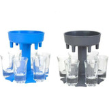 6 Shot Glass Dispenser Holder Pourer Xmas Drinking Game Liquor & Beer Dispensers 6 Shot Glass Dispenser Holder Pourer Xmas Drinking Game Liquor & Beer Dispensers