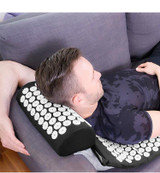 Acupressure Yoga Mat with Pillow For Help Relieving Stress, Fatigue, Chronic Pains, Insomnia, and Weight Loss.