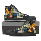 One piece Luffy custom canvas shoes
