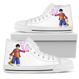 Monkey D. Luffy One Piece high top custom shoes