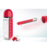 Pill Box Water Bottle Organizer