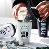 Mug with Lid & Reusable Straw