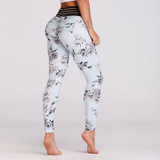 High Waist Floral Pocket Push-Up Leggings
