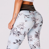 High Waist Floral Pocket Push-Up Leggings