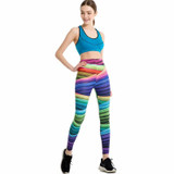Hippie Rainbow 3D Print Leggings