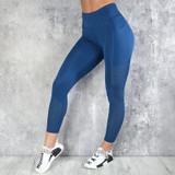 High Waist Sexy Mesh Pocket Push Up Fitness Leggings