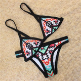 Amy - Halter Padded Retro Brazilian Bikini