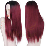Wig Straight Hair Set