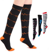 Fun Stylish Compression Socks 20-30 mmHg Graduated Support Stockings