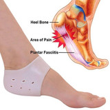 Protective Silicone Gel Cup Sleeves(Pair)for Plantar Fasciitis & Heel Spurs