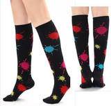Cute Design Compression Socks 20-30 mmHg for Circulation, Swelling & Energy