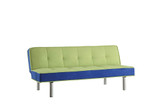 Stylish Adjustable Sofa, Green & Blue Flannel