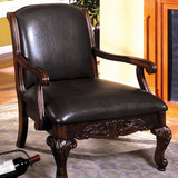 Sheffield Traditional Occasional Chair, Antique Dark Cherry