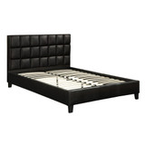 PU Queen Bed, Black