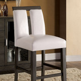 Luminar II Contemporary Counter Height Chair , Gray Finish, Set Of 2