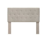 Leeroy II Contemporary Twin Size Headboard Ivory Finish
