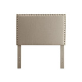 Herstal Contemporary Full Queen Headboard, Ivory