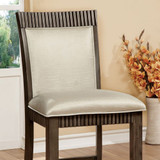 Forbes II Contemporary Counter Height Chair Gray Finish, Set Of 2
