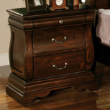 Esperia Transitional Nightstand, Dark Walnut