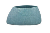 decorative Ceramic Vase In Distinct Design, Blue