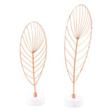 Hojas Set Of 2 Figurines Copper