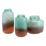 Joo Large Vase Translucent Green & Orange