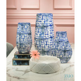 Rioja Large Vase Blue & White