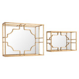 Cube Large Wall Decor Gold