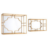Cube Large Wall Decor Gold