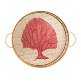 Red Coral Tray Red