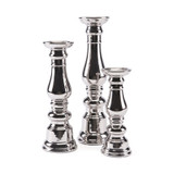 Candle Holder Silver Lg Silver