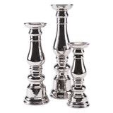 Candle Holder Silver Lg Silver