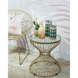 Retro Md Candle Holder Green & Teal